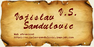Vojislav Sandulović vizit kartica
